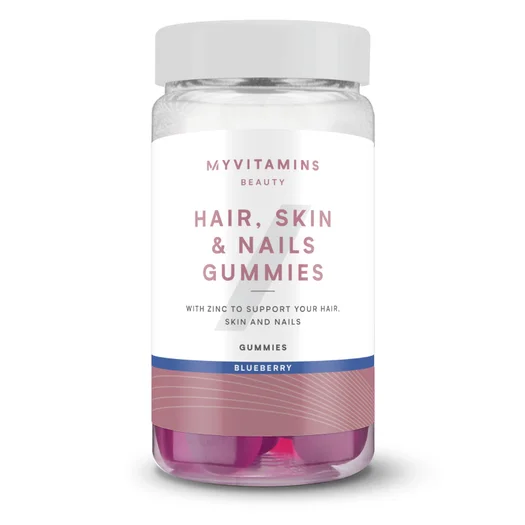 Haare, Haut und Nägel Fruchtgummis - 60Gummibärchen - Heidelbeere