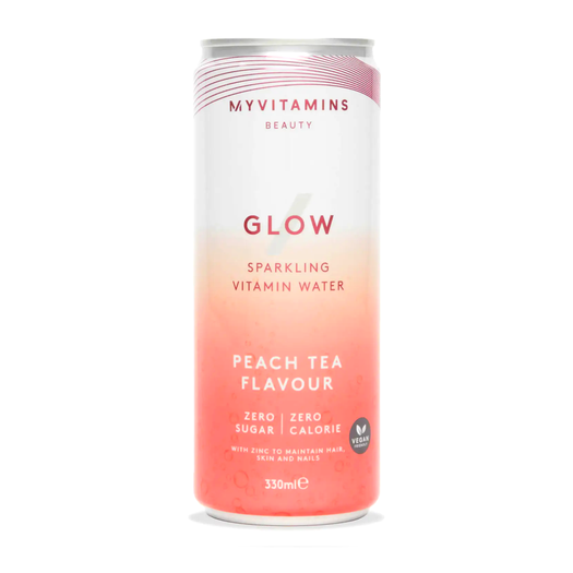 Glow - Vitaminwasser mit Kohlensäure (Probiergröße) - Pfirsich