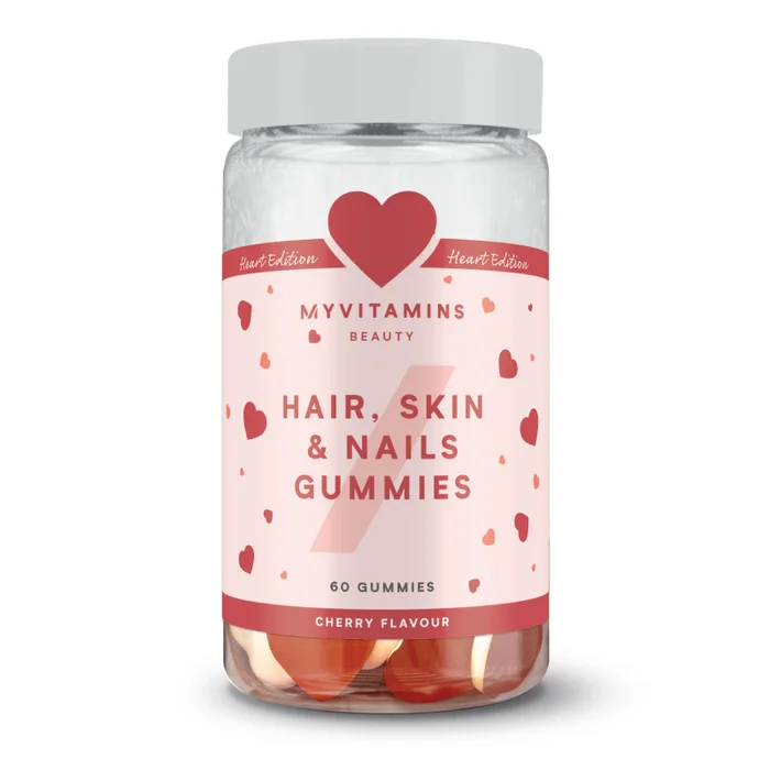 Fruchtgummis für Haare, Haut und Nägel - Kirschgeschmack und Herzform